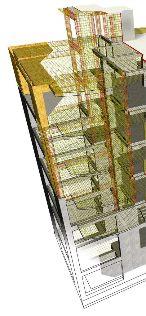 HoloBIM Structural BIM model (Left half)